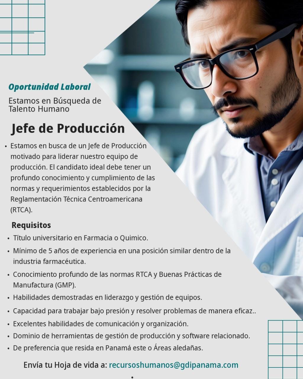 Jefe de Producción